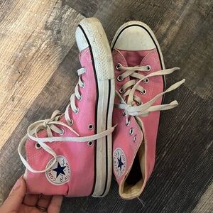 Pink High Top Converse